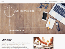 Tablet Screenshot of aim-technologies.com